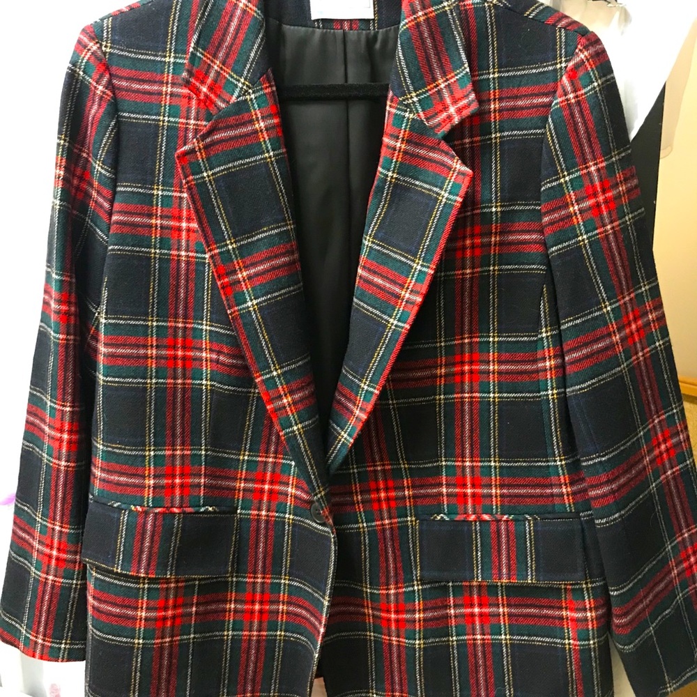 Pendleton plaid blazer